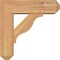 Ekena Millwork Funston Craftsman Smooth Bracket w/ Offset Brace, Western Red Cedar, 5 1/2"W x 16"D x 16"H BKT0604X16X16FST04SWR - alternate 4